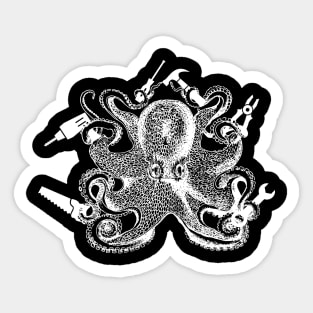 Handyman Octopus Sticker